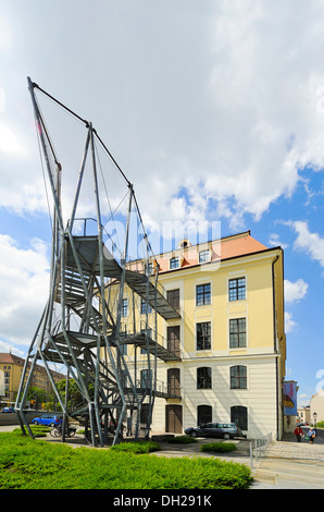 Dresden City Museum nel Landhaus edificio, con una via di fuga in caso di incendi, Dresda, Sassonia, Dresda, Sassonia, Germania Foto Stock