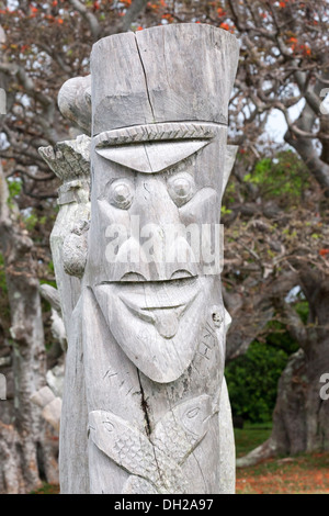 Totem Isola dei Pini, Nuova Caledonia Foto Stock