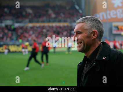 Mirko Slomka, allenatore di Calcio Hannover 96 club di Lega calcio tedesca, Mainz, Renania-Palatinato Foto Stock