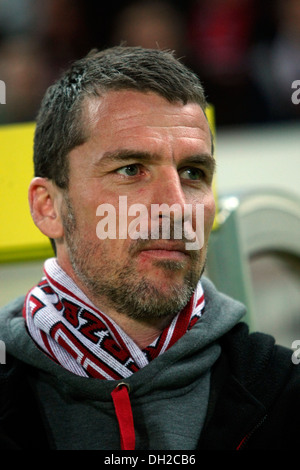 Marco Kurz, allenatore della seconda divisione della squadra di calcio, 1. FC Kaiserslautern, Kaiserslautern, Renania-Palatinato Foto Stock