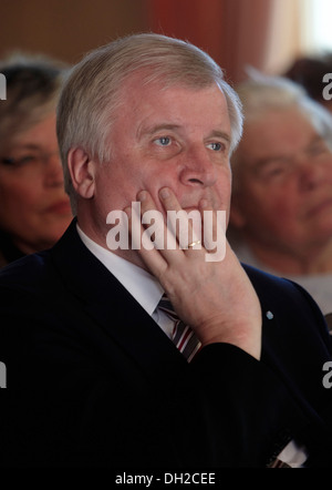 Il Primo Ministro bavarese Horst Seehofer, CSU, Coblenza, Renania-Palatinato Foto Stock