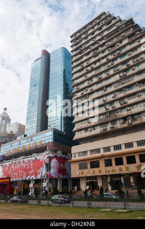 Blocchi di appartamenti a Macao Cina. a Macao (Cina). Foto Stock