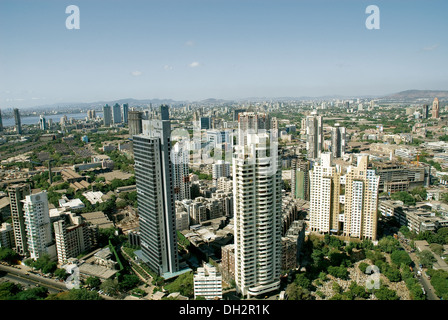 Vista aerea di worli four seasons hotel a Mumbai India Maharashtra Foto Stock