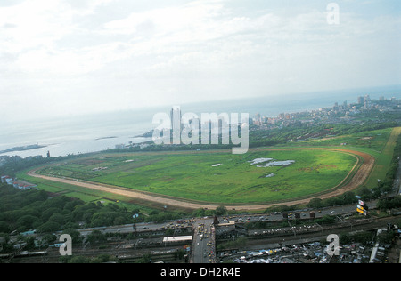 Vista aerea del campo di regata a mahalaxmi Mumbai India Maharashtra Foto Stock