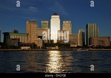 Canary Wharf Estate, Docklands, Londra E14, Regno Unito Foto Stock