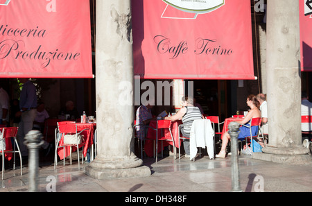 Portico in Via Roma in Cagliari - Sardegna Foto Stock