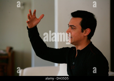 Indian bollywood hindi film attore AAMIR KHAN India Asia Foto Stock