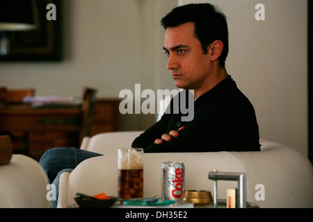 Indian bollywood hindi film attore AAMIR KHAN India Asia Foto Stock