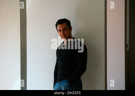 Indian bollywood hindi film attore AAMIR KHAN India Asia Foto Stock