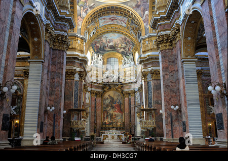 Italia, Roma, chiesa dei Santi Ambrogio e Carlo al corso Foto Stock