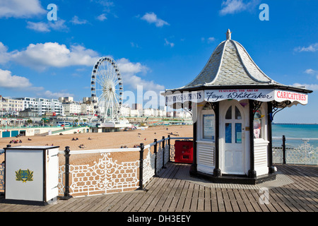 Molo di Brighton molo di brighton Palace molo di brighton East sussex inghilterra regno unito regno unito ue europa Foto Stock