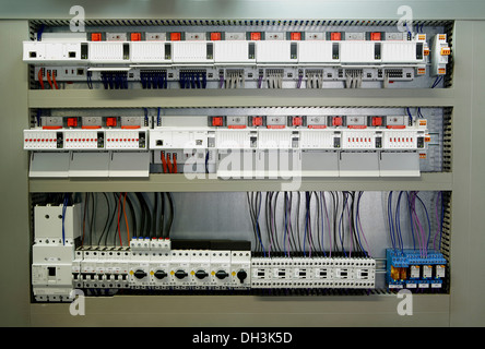 Armadietto di controllo all'interno, Germania Foto Stock