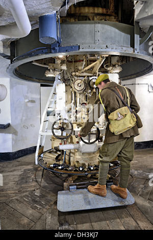 Post di puntamento, Immerhof lavoro, linea Maginot. Foto Stock