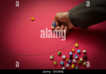 Imprenditore la riproduzione di marmi Foto Stock