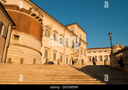 Palazzo del Quirinale, il Palazzo del Quirinale, residenza ufficiale del Presidente della Repubblica italiana, Roma, Italia Foto Stock