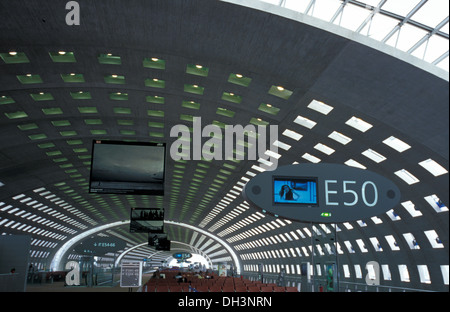 Parigi CDG Terminal 2E prima del crollo del 23 maggio 2004 Foto Stock