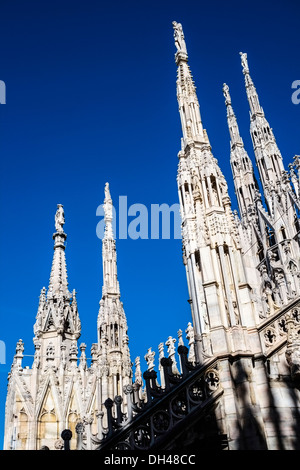 Dettaglio del duomo di Milano Foto Stock