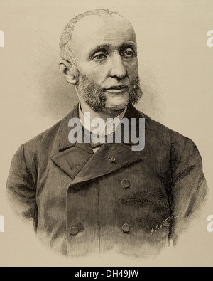 Jules Meline (1838-1925). Statista francese il primo ministro dal 1896 al 1898. Incisione, 1892. Foto Stock