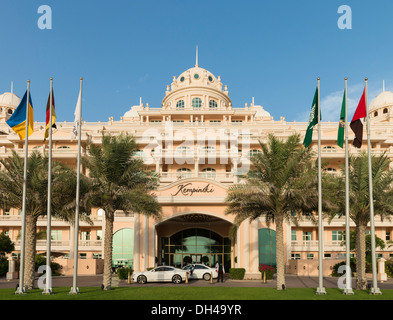 Kempinski Hotel sul Palm Jumeirah isola artificiale in Dubai Emirati Arabi Uniti Foto Stock