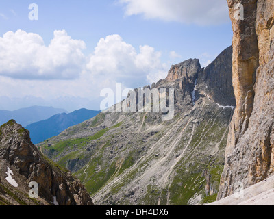 Dolomiti della Val di Fassa Trentino, Italia Foto Stock