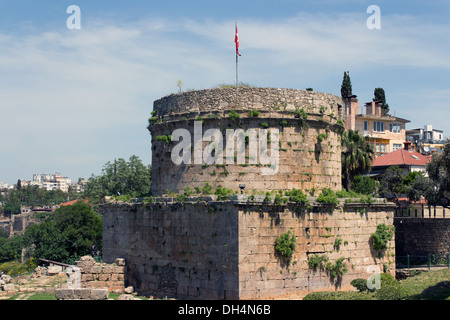 Torre Hidirlik a Antalya Foto Stock