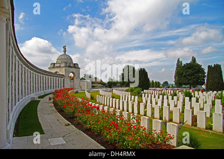 Tyne Cot Cimitero Passchendale Foto Stock
