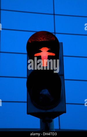 Ampelmannchen, semaforo, Berlino, Germania, Europa. Foto Stock