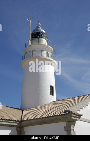 Capdepera faro in Cala Rajada Foto Stock