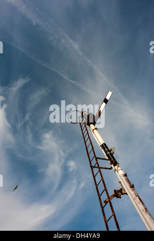 Stazione ferroviaria Signal-North Galles. Foto Stock