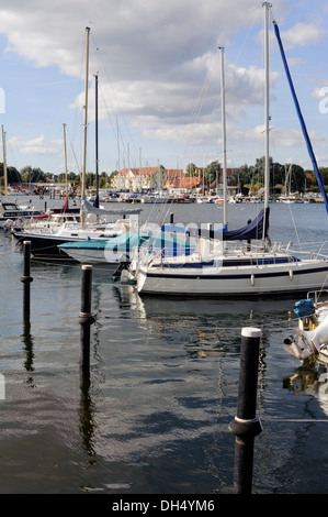 Porto di Kirchdorf, Isola ofl Poel, Mecklenburg-Hither Pomerania Occidentale, Germania Foto Stock