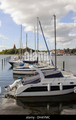 Porto di Kirchdorf, Isola ofl Poel, Mecklenburg-Hither Pomerania Occidentale, Germania Foto Stock