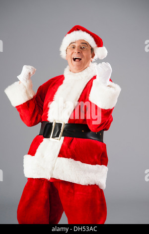 Il tifo di Babbo Natale Foto Stock