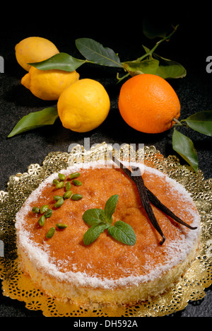 Torta di semolino Foto Stock