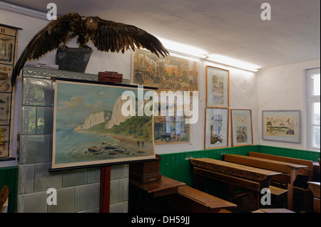 Museo della scuola in Middellhagen, Isola di Rugia (Ruegen) Mecklenburg-Hither Pomerania Occidentale, Germania Foto Stock