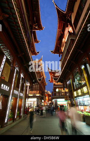 L' Yuyuan mercato, l' Yuyuan bazaar, Shanghai, Cina e Asia Foto Stock