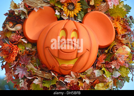 Decorazioni di Halloween, Disney World, a Orlando in Florida Foto Stock