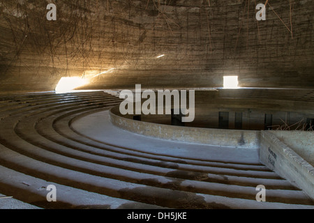 Assembly Hall, Expo area espositiva, Rachid Karame fiera internazionale, Tripoli, Libano. L'architetto brasiliano Oscar Niemeyer Foto Stock