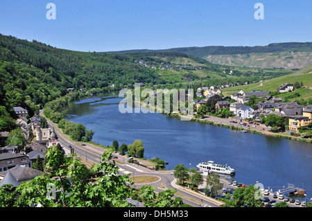 Traben-Trarbach, Mosella, Bernkastel-Wittlich district, Renania-Palatinato, PublicGround Foto Stock