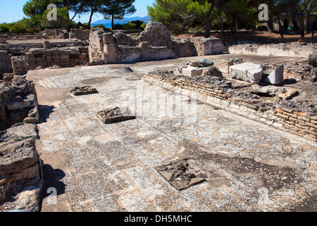 Rovine di Nora, ambulatoriale nel sud della Sardegna Foto Stock