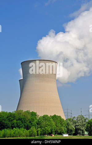 Gundremmingen centrale nucleare, la maggior parte dei tedeschi potente centrale nucleare, Gundremmingen vicino a Guenzburg, Baviera, PublicGround Foto Stock