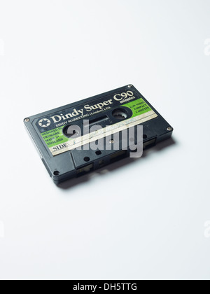 Cassetta Super Dindy Audio su sfondo bianco Foto Stock