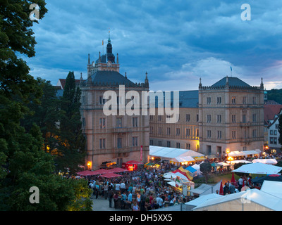 Samba festival Coburg in Schlossplatz square, Schloss Ehrenburg castello Coburg, Alta Franconia, Franconia, Bavaria Foto Stock