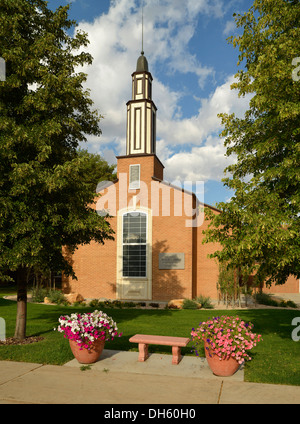 Il Mormon, la Chiesa di Gesù Cristo dei Santi Latter-Day, Monticello, San Juan County, Utah, Stati Uniti d'America, STATI UNITI D'AMERICA Foto Stock