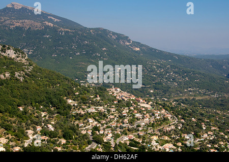 Vista Birdseye Le Bar sur Loup Provenza Francia Foto Stock