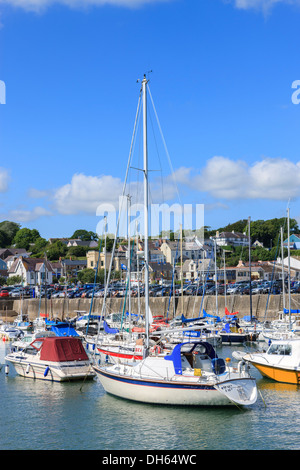 Saundersfoot Harbour Pembrokeshire Wales Foto Stock