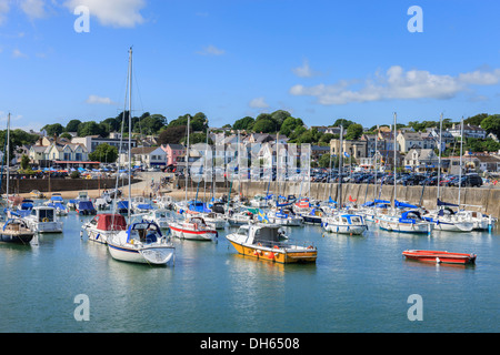 Saundersfoot Harbour Pembrokeshire Wales Foto Stock