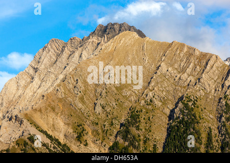 Vista dalla Valle d'Otal, Parque Nacional de Ordesa y Monte Perdido, Pirenei, provincia di Huesca, Aragona, Spagna, Europa. Foto Stock