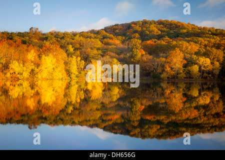 Colore di autunno a Radnor Lake, Nashville Tennessee, USA Foto Stock