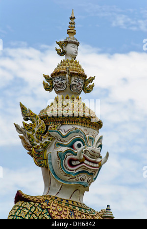 Demon statua, dettaglio, il Grand Palace, Bangkok, Thailandia, Sud-est asiatico, in Asia Foto Stock