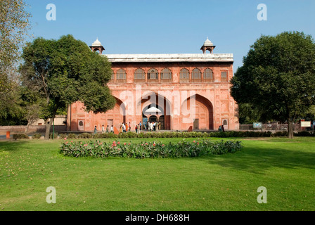 La costruzione presso il Forte Rosso, New Delhi, India, Asia Foto Stock